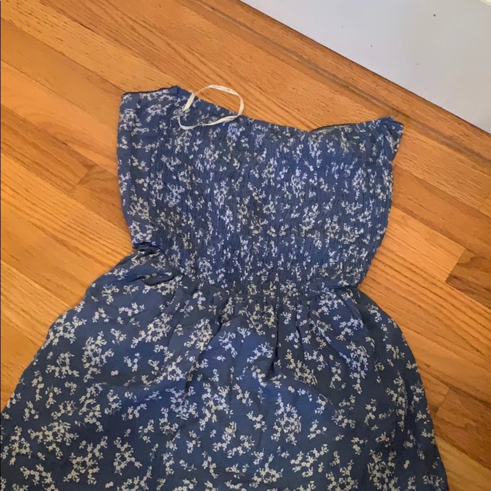 Strapless romper! With cute open back